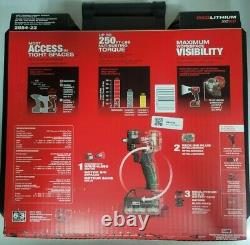 New Milwaukee M18 FUEL 3/8 Stubby Impact Wrench Kit with 2 5.0 Batteries 2854-22