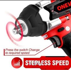Onevan 1800Nm 588VF Torque Brushless Impact Wrench 1/2 1500w Power 22900 M/Ah