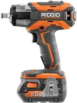 RIDGID Impact Wrench Kit GEN5X 18-Volt Brushless Compact Hex Grip 4 Speed Power