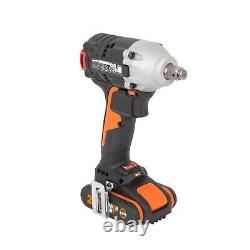 WORX WX272 20V Cordless Brushless Impact Wrench Drill x2 Battery Charger & Case