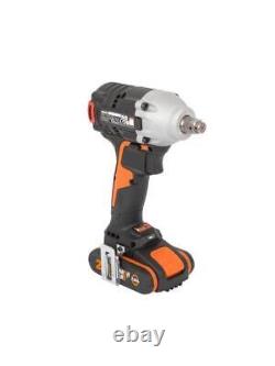 Worx WX272 Cordless Brushless Impact Wrench 20V 2Ah Battery & Charger