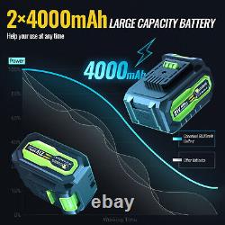 Clé à choc 3 en 1 21V 520 Nm + Ensemble perceuse sans fil 45Nm 4 batteries + chargeur UK