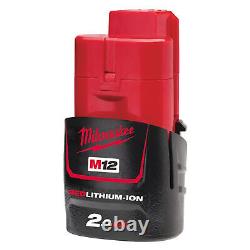 Kit de clé à chocs Milwaukee M12BIW14-202C M12 FUELT 12V 1/4 50Nm avec 2 batteries 2Ah