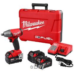 Milwaukee 2755b-22 M18 Fuel 18 Volt 1/2-pouces Clé À Chocs Compacte Avec Piles