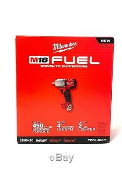 Milwaukee 2860-20 M18 Fuel Mi-couple 1/2 Pin Detent Clé À Chocs Nu Outil