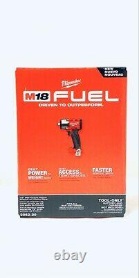 Milwaukee 2962-20 M18 Fuel Li-ion Bl 1/2 In. Impact Wrench (outil Seulement) Nouveau