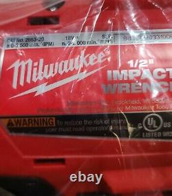New Milwaukee 1/2 Clé D’impact 2663-20 M18 18v Avec Batterie Xc3.0 3.0ah